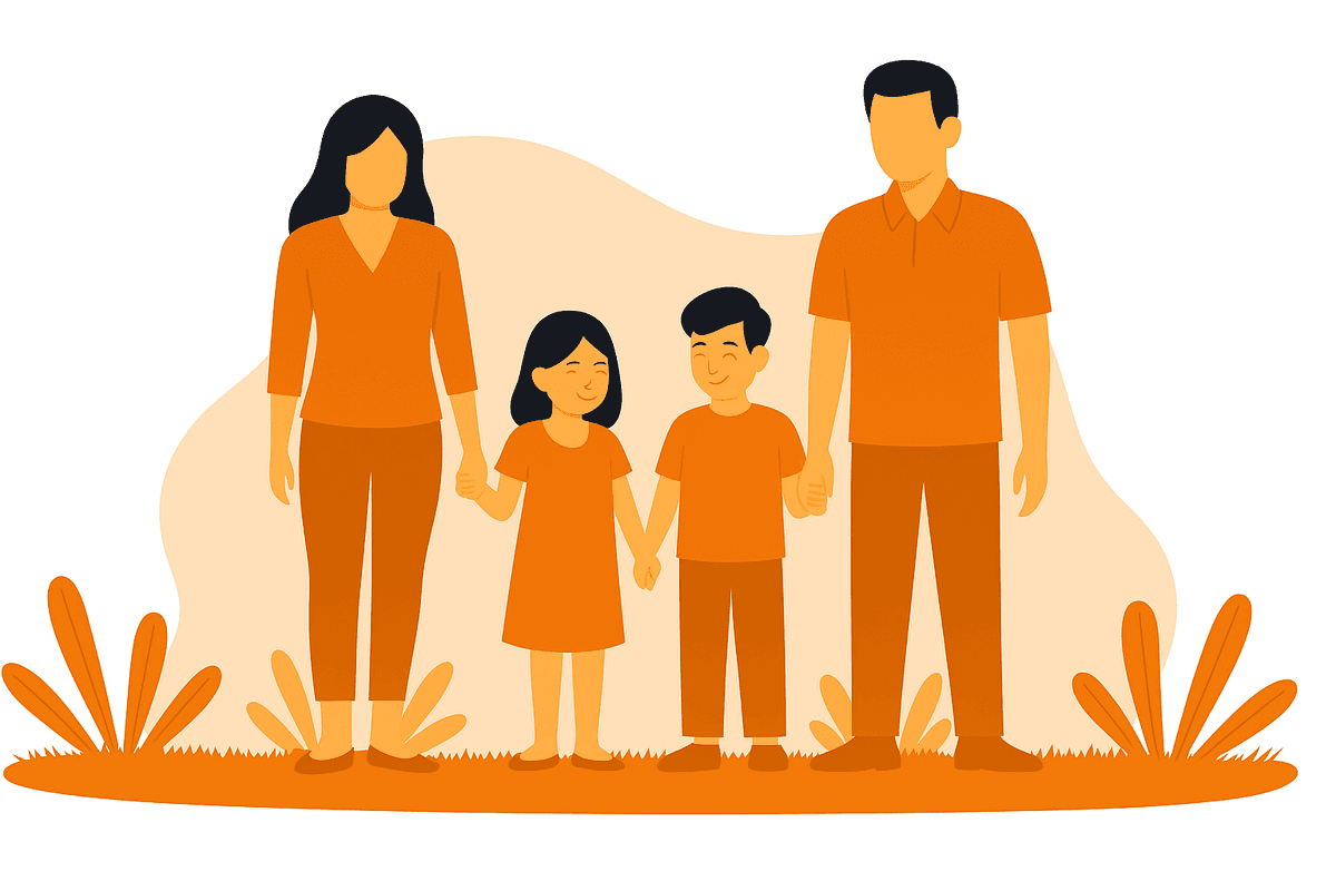 Happy Family - Responsible Parenting